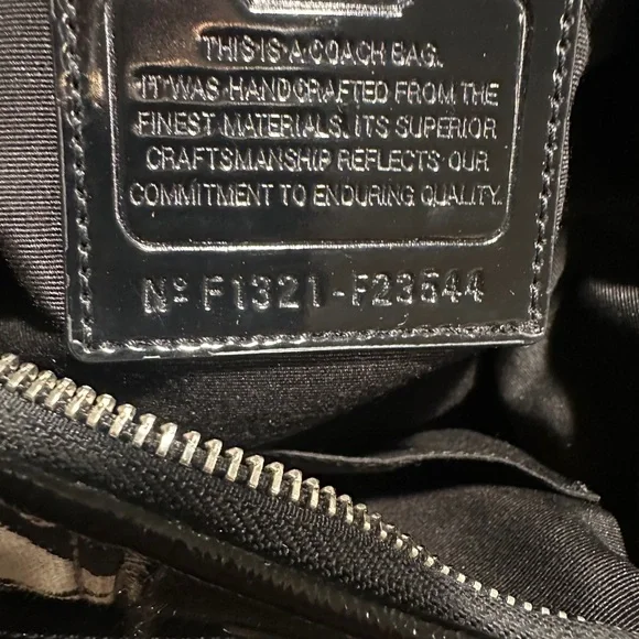 Coach Black and Gray Women's Bag - Picture 6 of 11